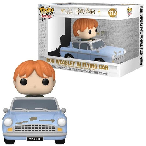Funko POP! Rides Harry Potter Ron Weasley in Flying Car Vinyl Figure No 112