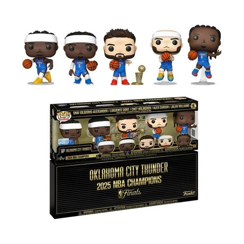 Funko Pop! Vinyl: Oklahoma City Thunder 2025 NBA Champions 5-Pack