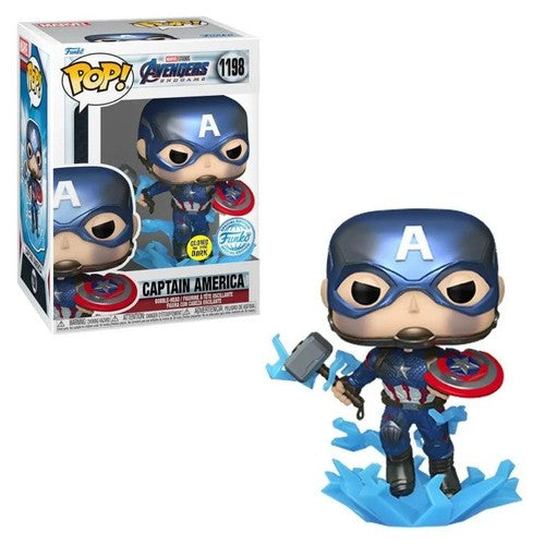 Funko POP Marvel Avengers Endgame Captain America Hammer Metallic (GW) #1198