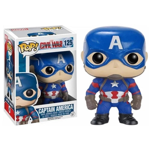 Funko POP! Marvel Captain America 3 Civil War - Captain America #125