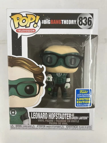 Funko Pop! Vinyl The Big Bang Theory Leonard Hofstadter as Green Lantern 836