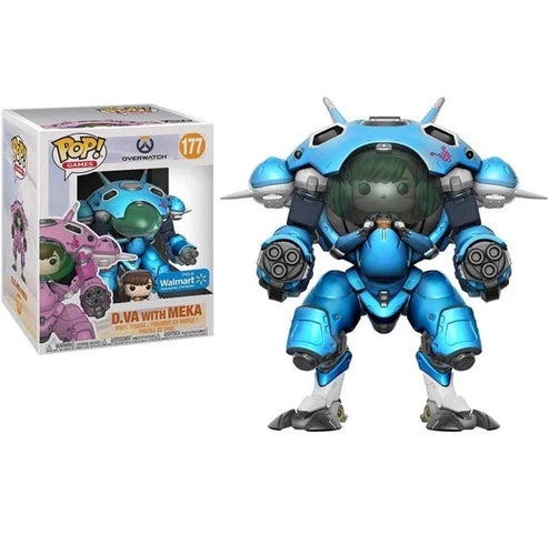 Funko Pop! Vinyl Super 6 in Overwatch D.Va Blueberry Skin Walmart Exclusive #177