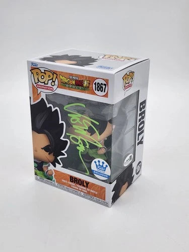 AUTO - Funko POP! Dragonball Z The Movie Broly #1867 Signed By Vic Mignogna
