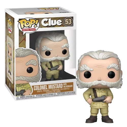 Clue Colonel Mustard with Revolver Exclusive Pop! Vinyl Figure #53