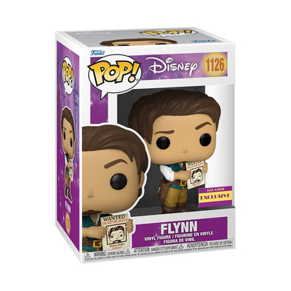 Funko Pop! Disney: Flynn Holding Wanted Poster #1126 AAA Anime Exclusive