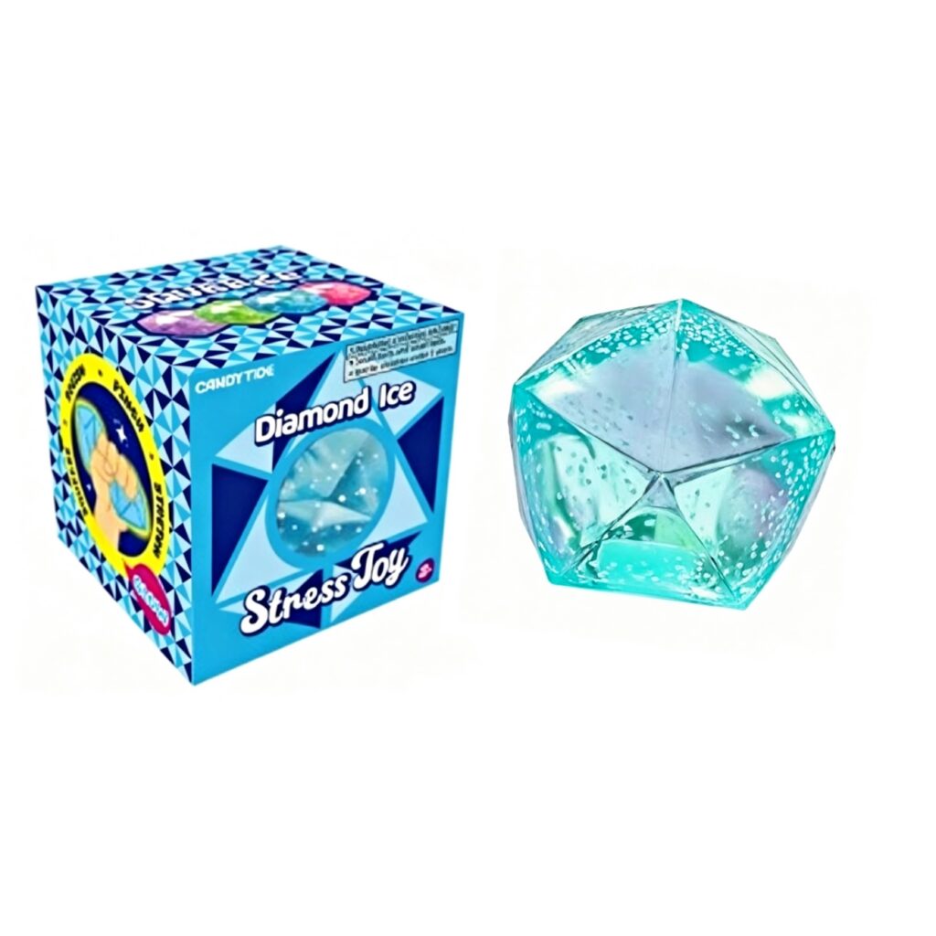 Diamond Ice Stress Relief Ball Squeeze Fidget Squishy Toy - random color