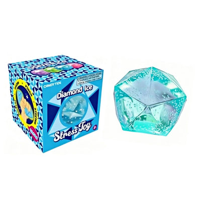Diamond Ice Stress Relief Ball Squeeze Fidget Squishy Toy - random color