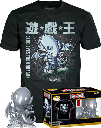 Funko Pop! Tees: Yugioh! Blue-Eyes Toon Dragon Large