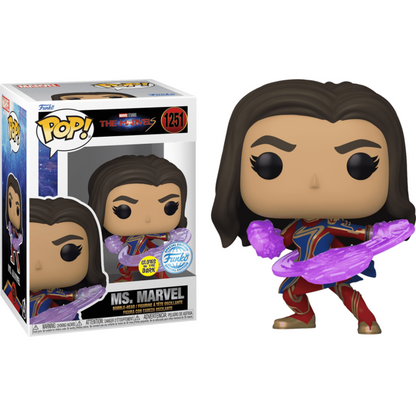 Funko Pop! Marvels: Ms. Marvel #1251 Funko Specail Edition GITD