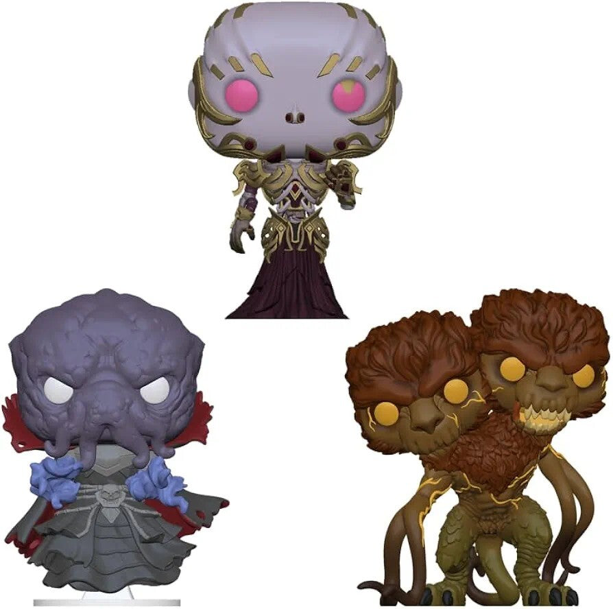 Funko Pop! Games: 3-Pack: D&D: Vecna/Mind Flayer/Demogrogon