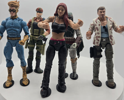 ACTION FIGURE DISPLAY STANDS (BLACK) 10-PACK