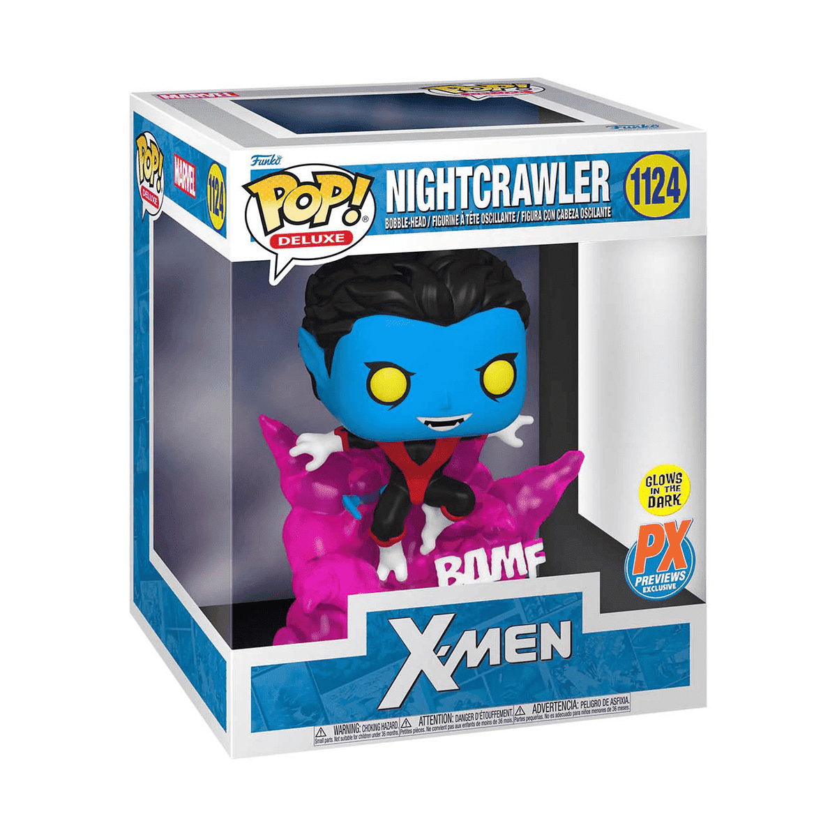 Funko Pop! Deluxe: X-Men: Nightcrawler #1124 - Preview Exclusive - GITD
