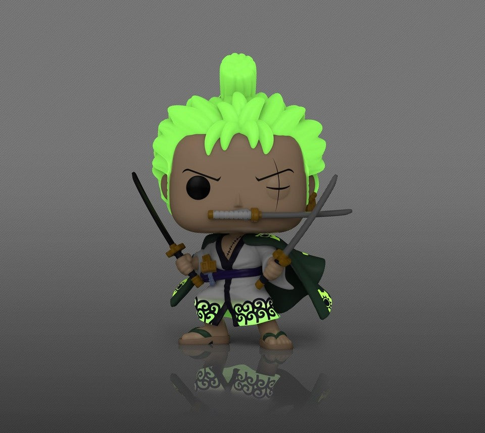 Funko Pop! Animation: One Piece: Roronoa Zoro #923 - GITD - Volcano X Exclusive