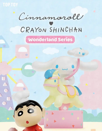 CINNAMOROLL X CRAYON SHINCHAN Wonderland Series Figures Blind Box