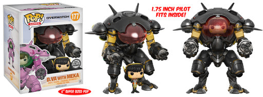 Funko Pop! 6IN: Games: Overwatch: D.VA with Meka #117 - Funko/Blizzard Exclusive