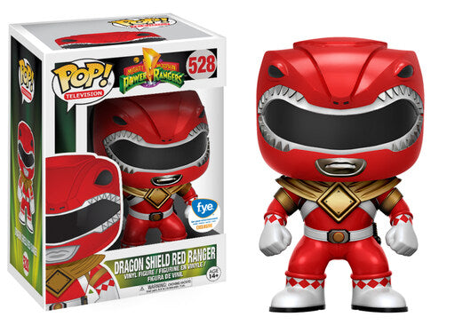 Funko Pop! Television MMPR Dragon Shield Red Ranger FYE Exclusive