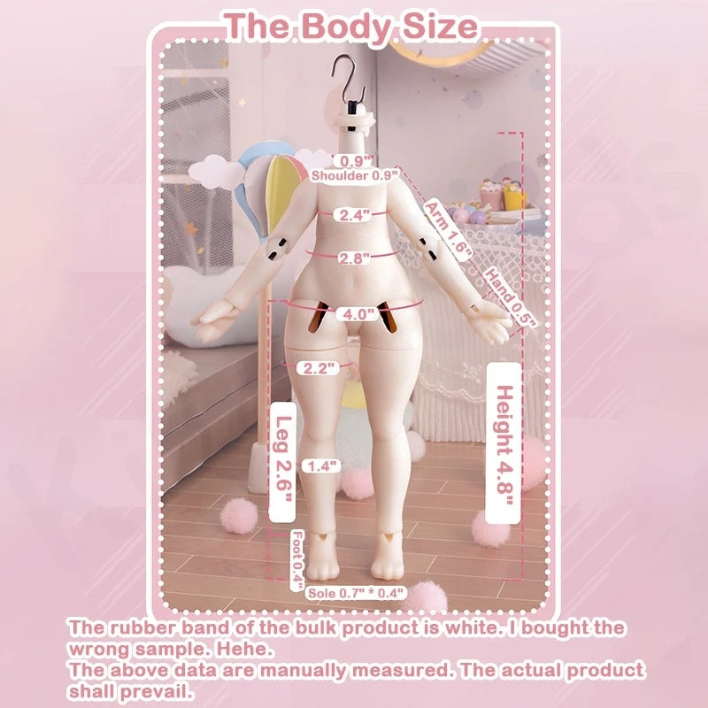 Moon Jumping Time Bunny Series 1/12 Action Figure BJD Blind Box