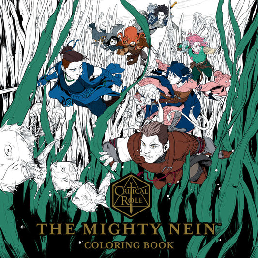 Critical Role Mighty Nein Adult Coloring Book TPB 