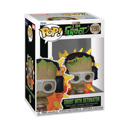 Funko Pop! Marvel: I Am Groot Groot With Detonator #1195