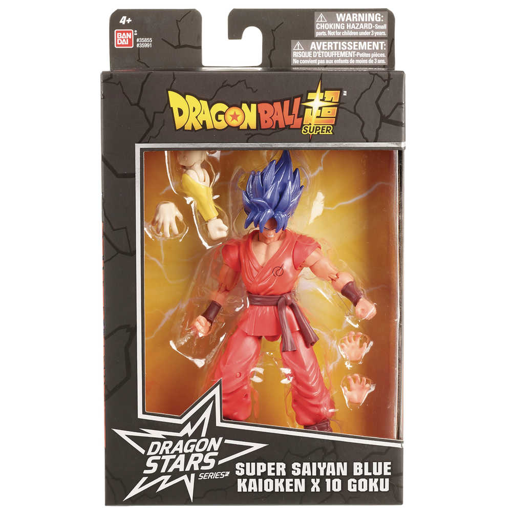 Db Super Dragon Stars Ss Blue Kaioken X10 Goku Action Figure  