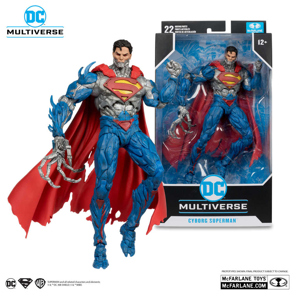 DC Multiverse 7in New 52 Cyborg Superman Action Figure