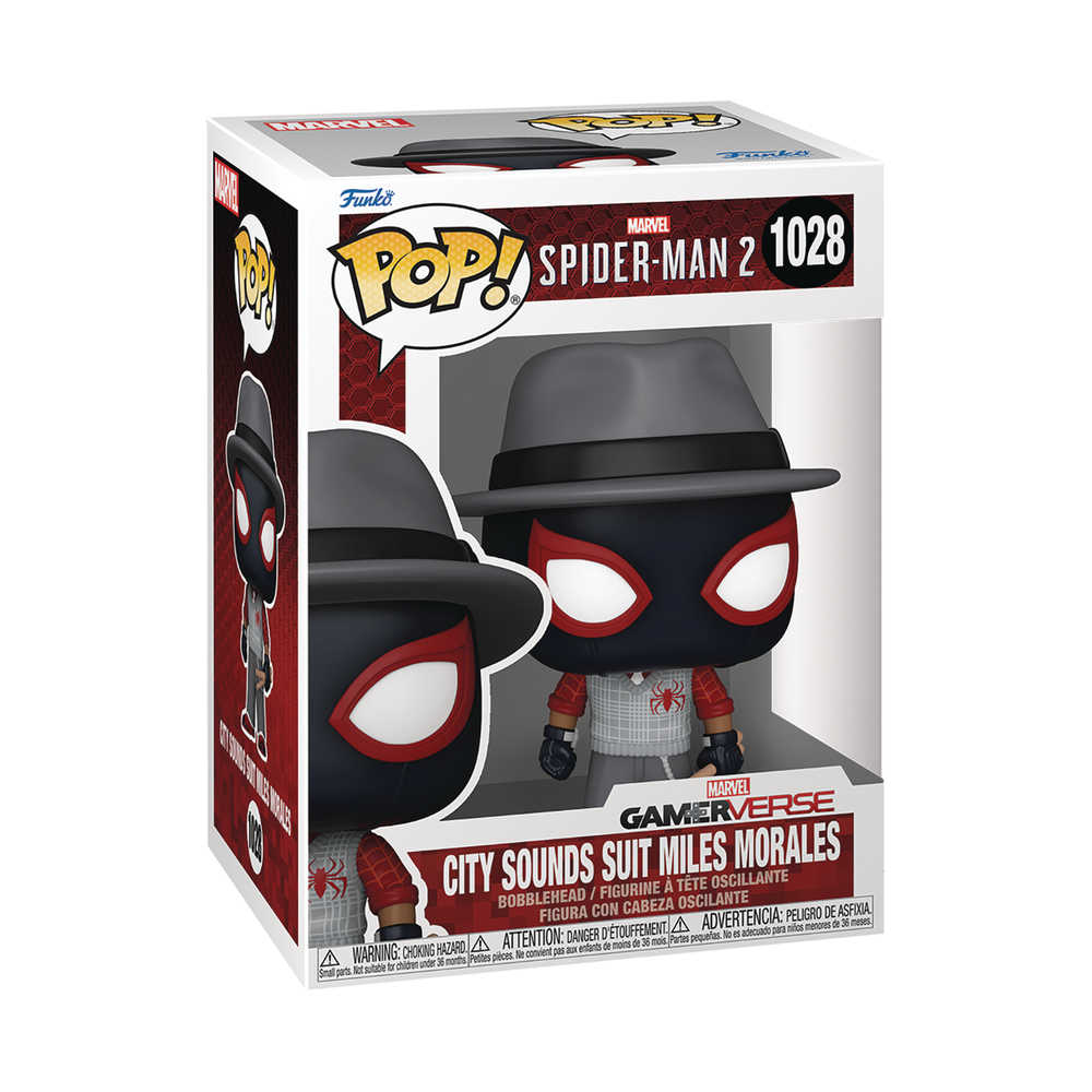 Pop Games Spider Man 2 Vg City Sounds Miles Vinyl Figure