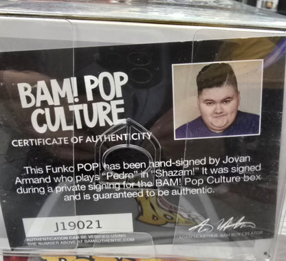 Pop! Pedro (Shazam) Signed By Jovan Armand