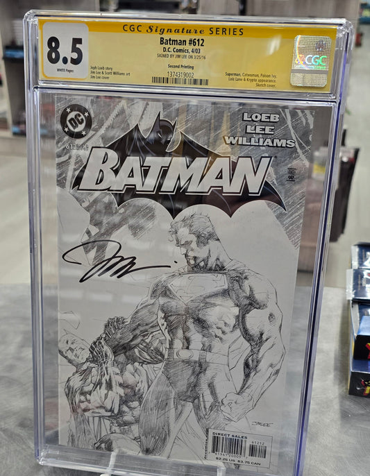 Batman #612 CGC 8.5 Signature Series Jim Lee