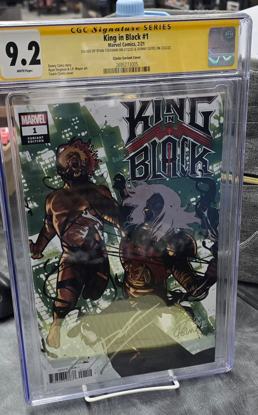 King in Black CGC 9.2 Signed by Ryan Stegman and Donny Cates