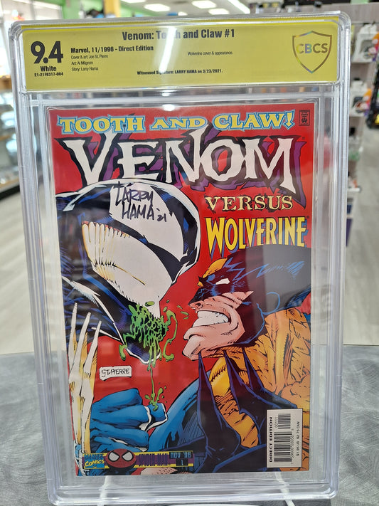 Venom: Tooth & Claw #1 CBCS 9.4 Signed Larry Hama