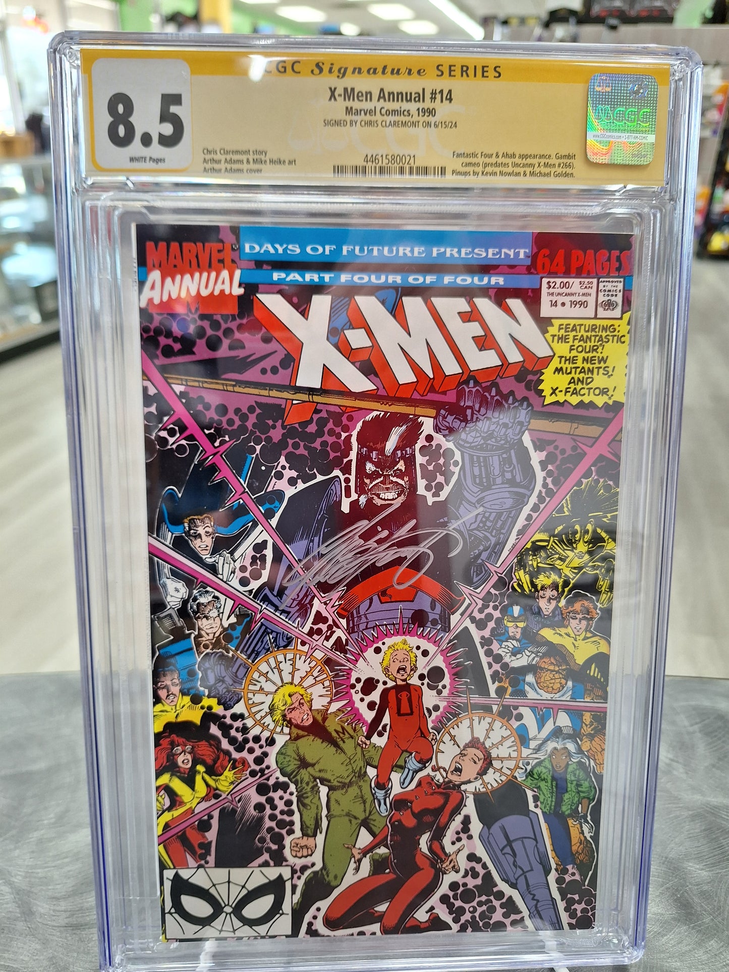 X-Men Annual #14 CGC 8.5 Signed Chris Claremont