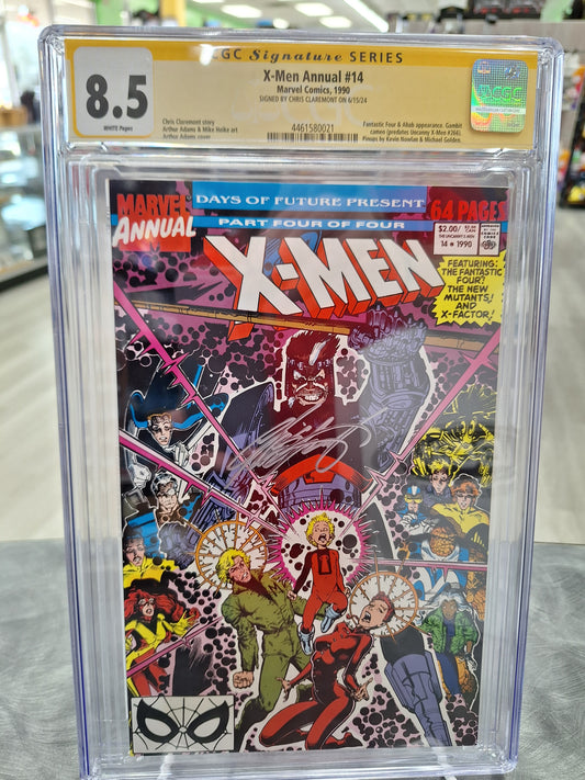 X-Men Annual #14 CGC 8.5 Signed Chris Claremont