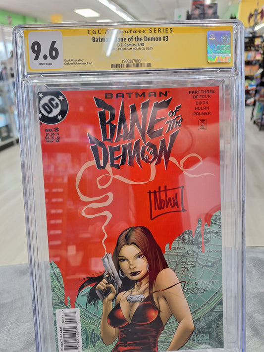 Batman: Bane of the Demon #3 CGC 9.6 Signed Graham Nolan