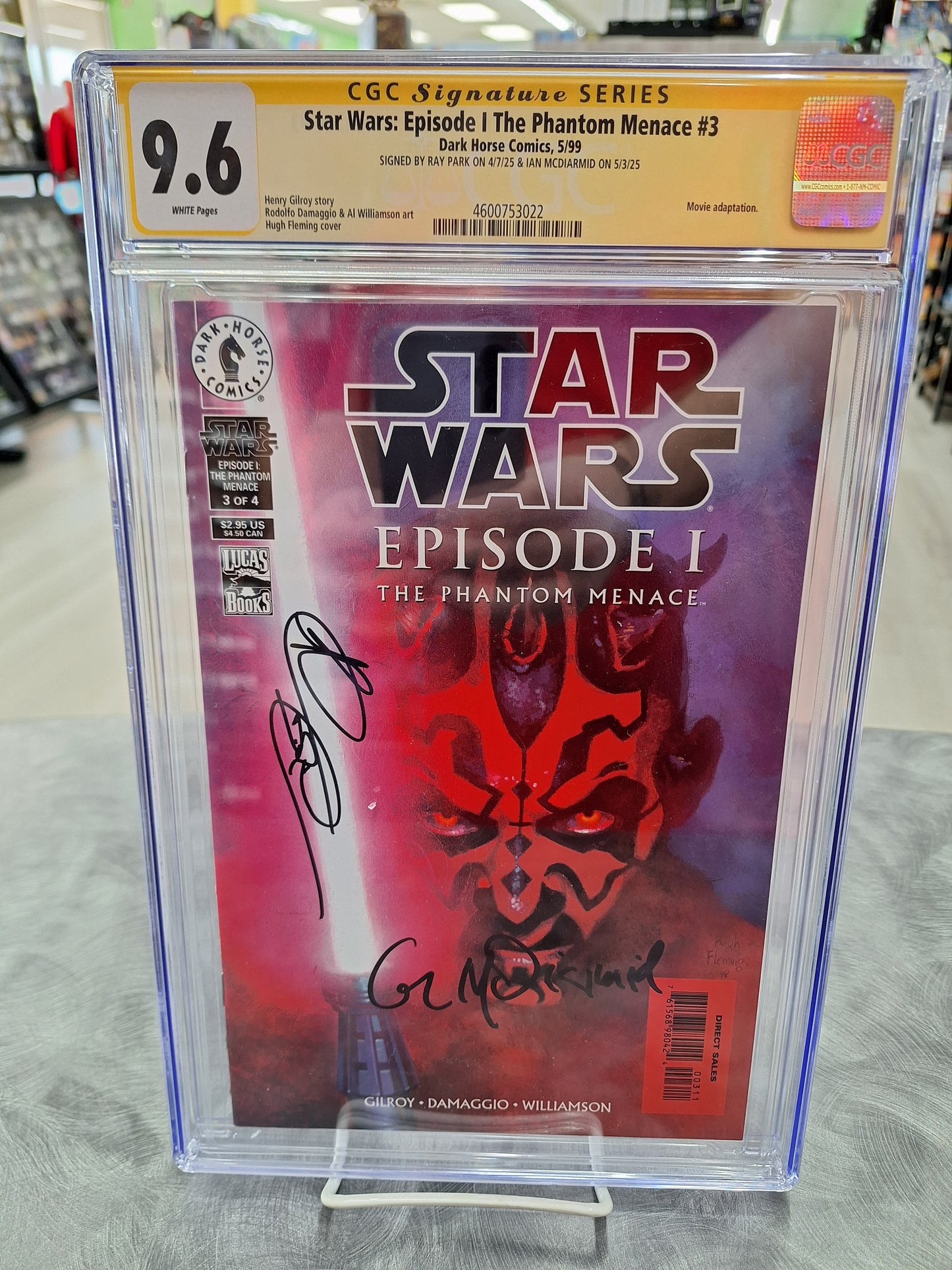 Star Wars Episode I CGC 9.6 Signed Ray Park & Ian McDiarmid