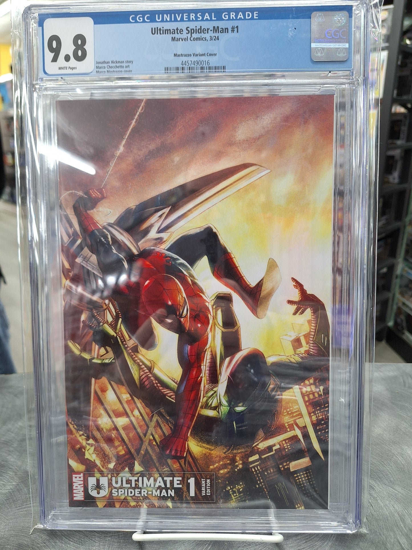 Ultimate Spider-Man #1  CGC 9.8 - Mastrazzo Variant Cover