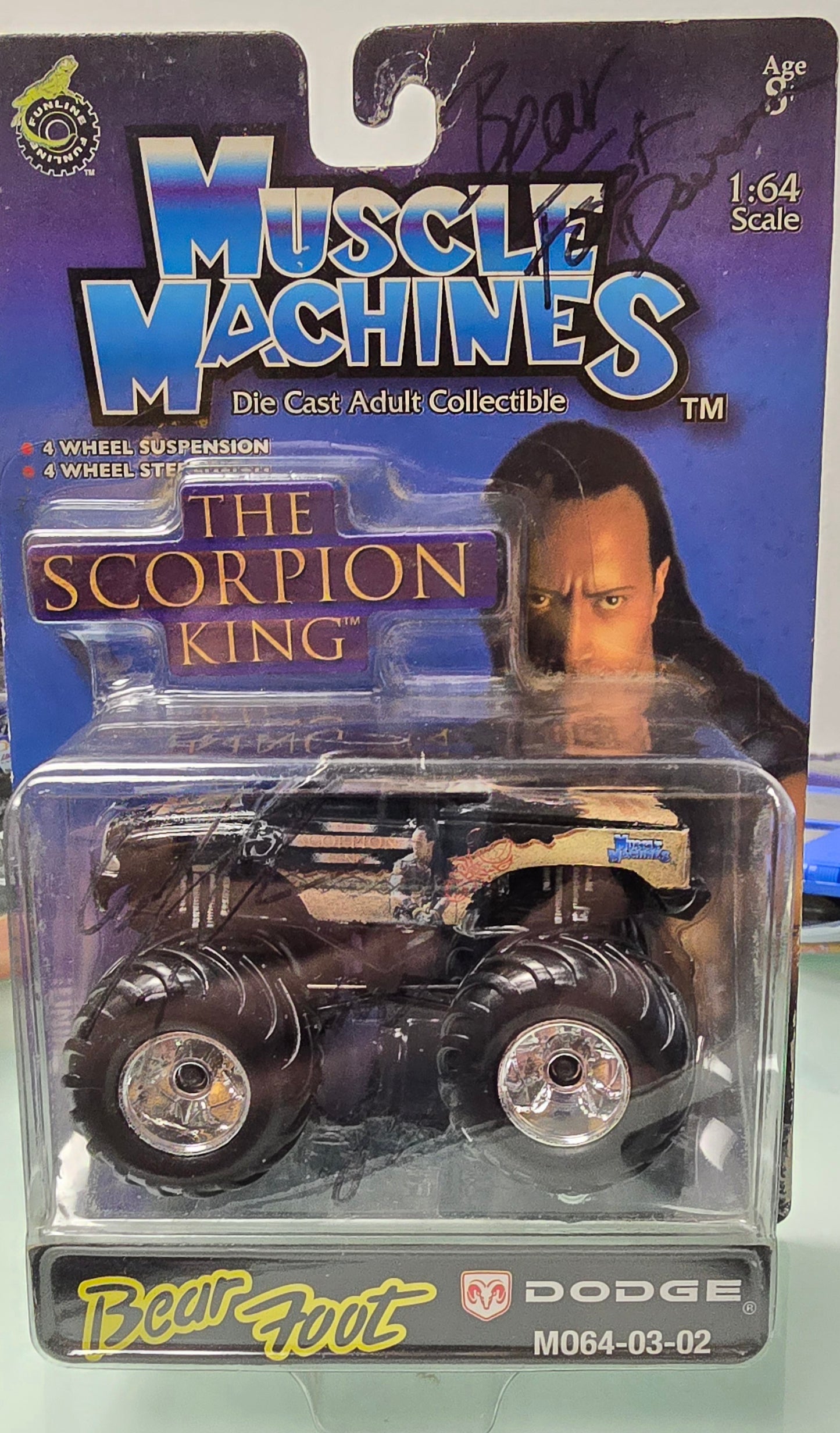 Muscle Machines Die Cast The Scorpion King Bear Foot M064-03-02 Unknown Signatures