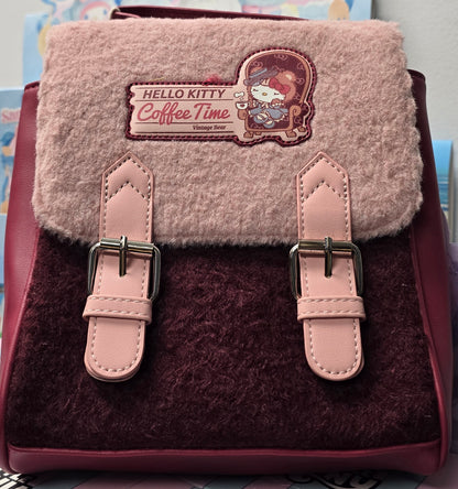Sanrio Retro Teddy Bear Series Soft Plush Backpack (Hello Kitty)