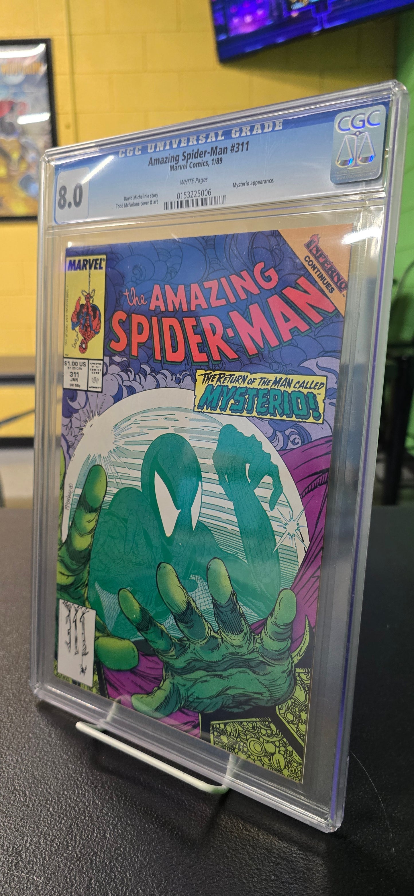 Amazing Spider-Man #311 (1989) CGC 8.0 Todd McFarlane Cover