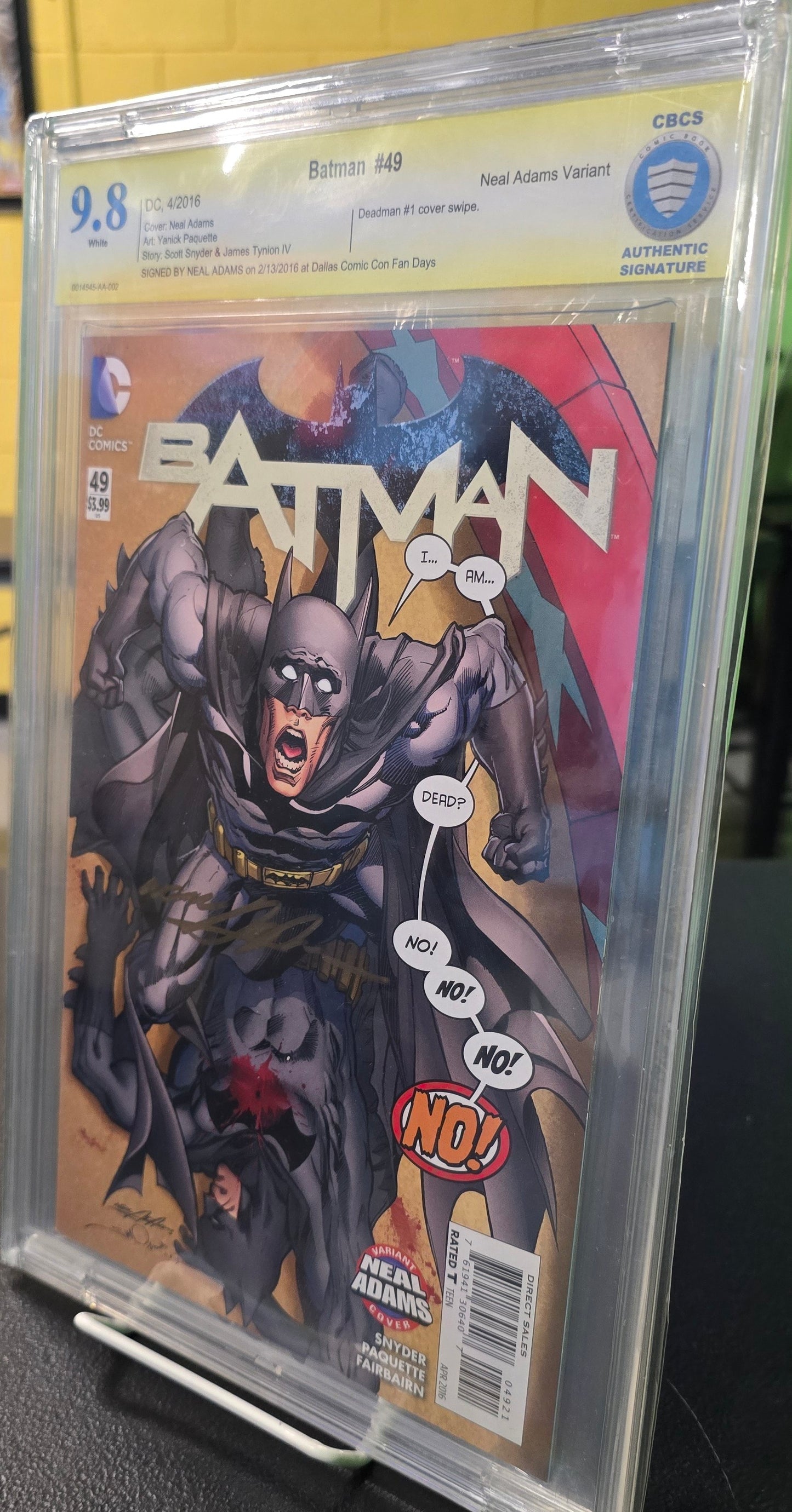 Batman #49 CBCS 9.8 Signed Neal Adams