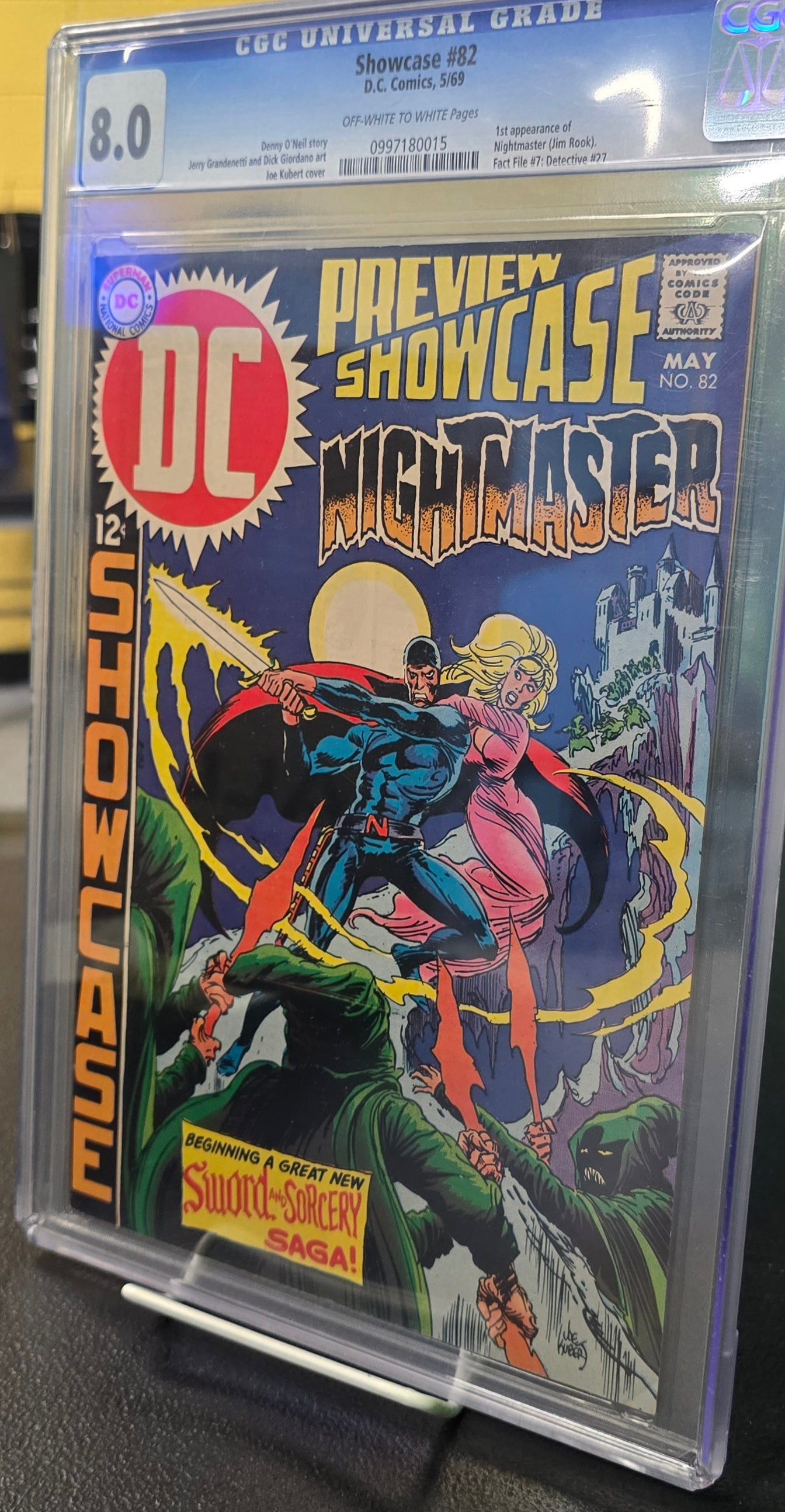 Showcase #82 (1969) GCG 8.0 1st App Nightmaster (Jim Rook)