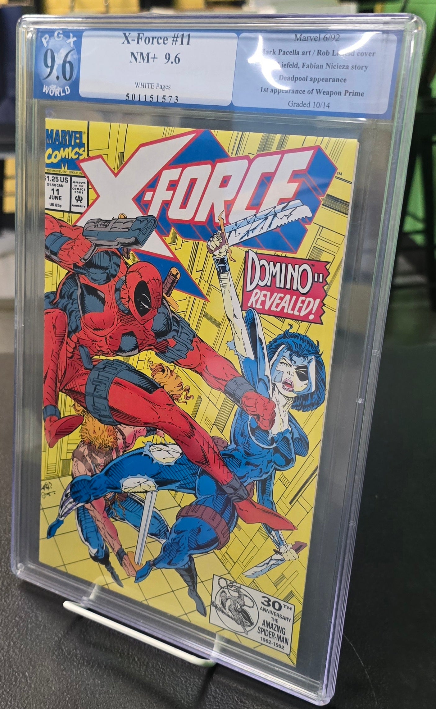 X-Force #11 PGX 9.6 1st App Weapon Prime