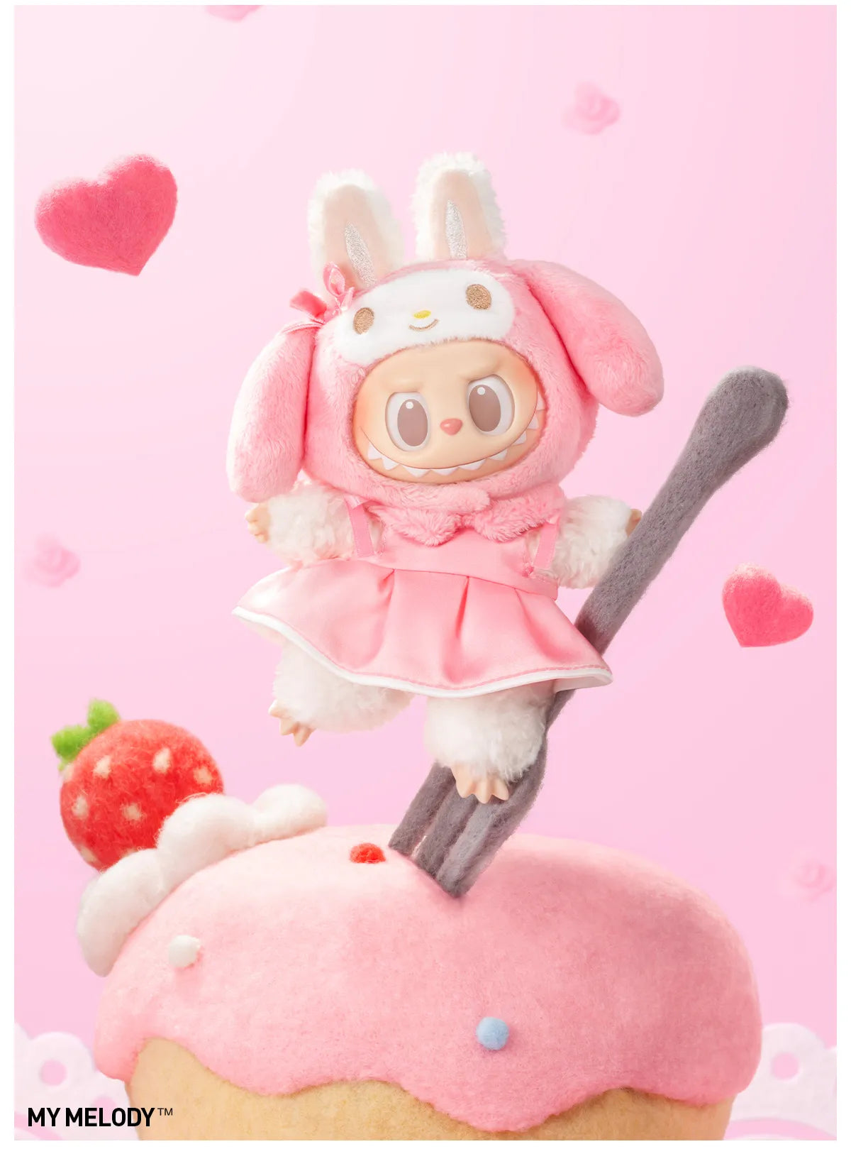 THE MONSTERS × Hello Kitty and Friends Series-Vinyl Plush Pendant Blind Box