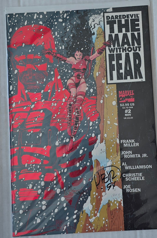 Daredevil The Man Without Fear #2 Signed John Romita Jr. & Al Williamson
