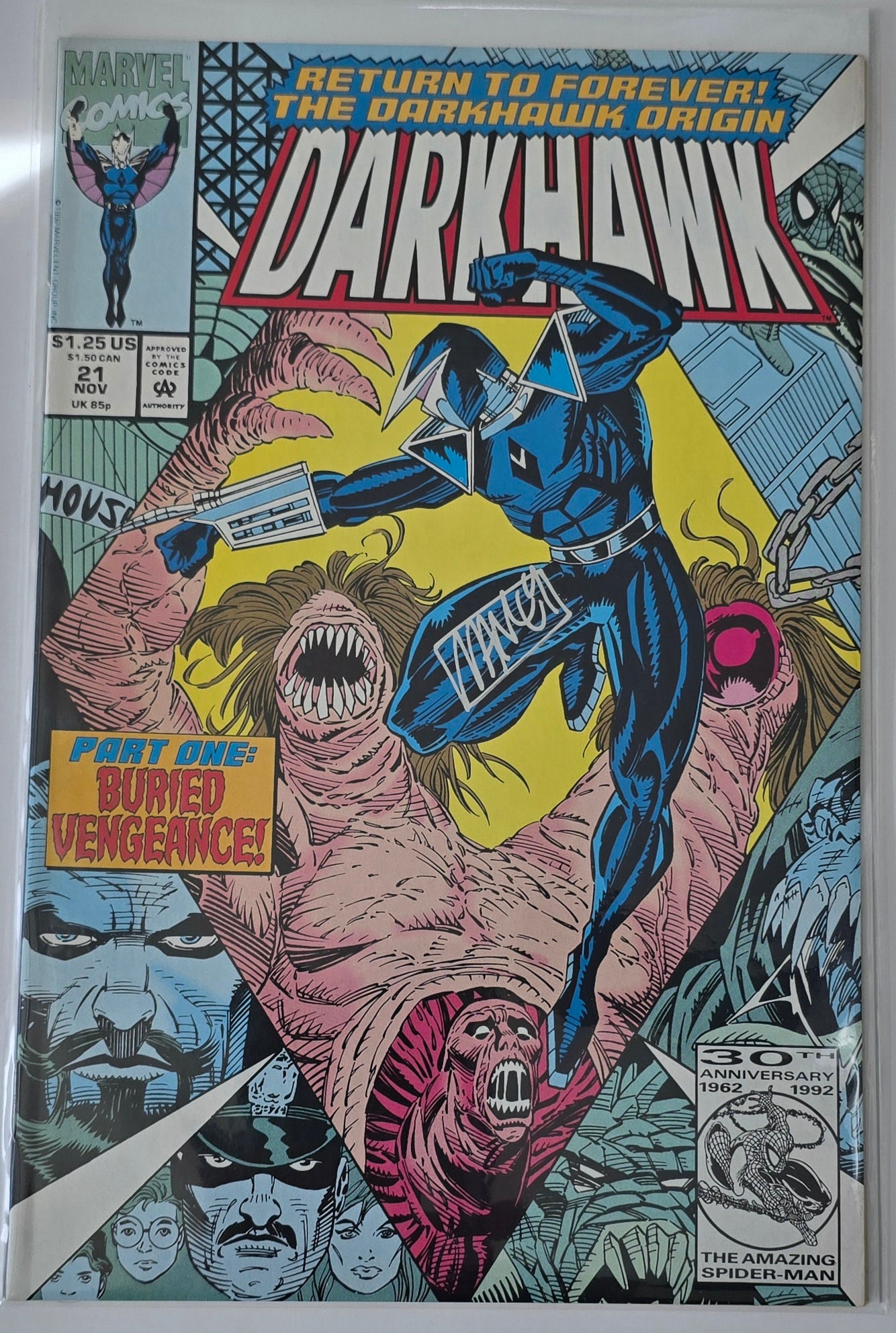 Darkhawk #21-25 Set Signed by Manley