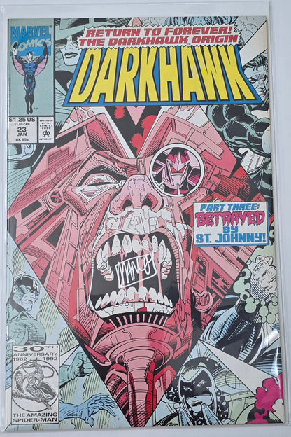 Darkhawk #21-25 Set Signed by Manley