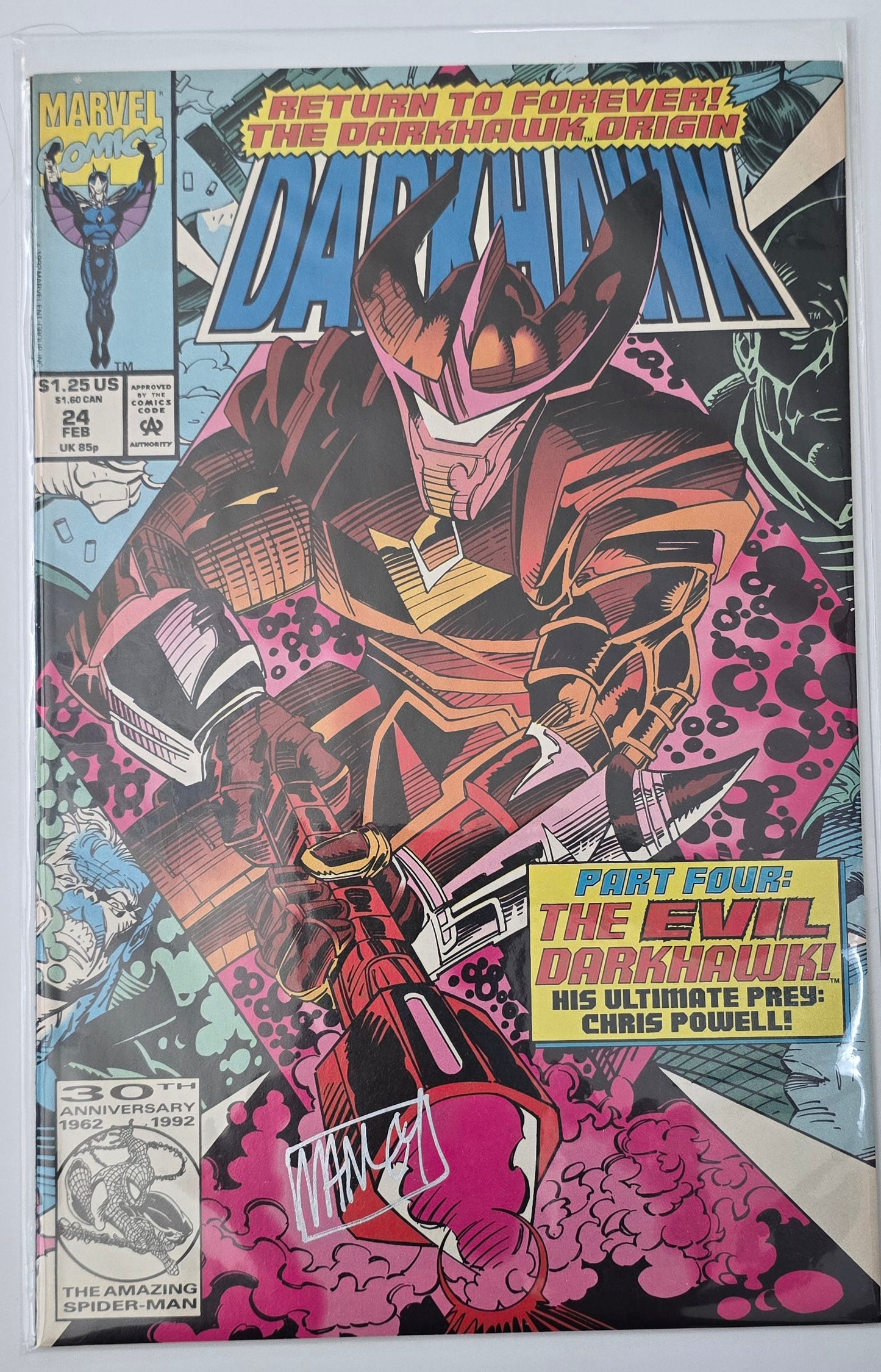 Darkhawk #21-25 Set Signed by Manley