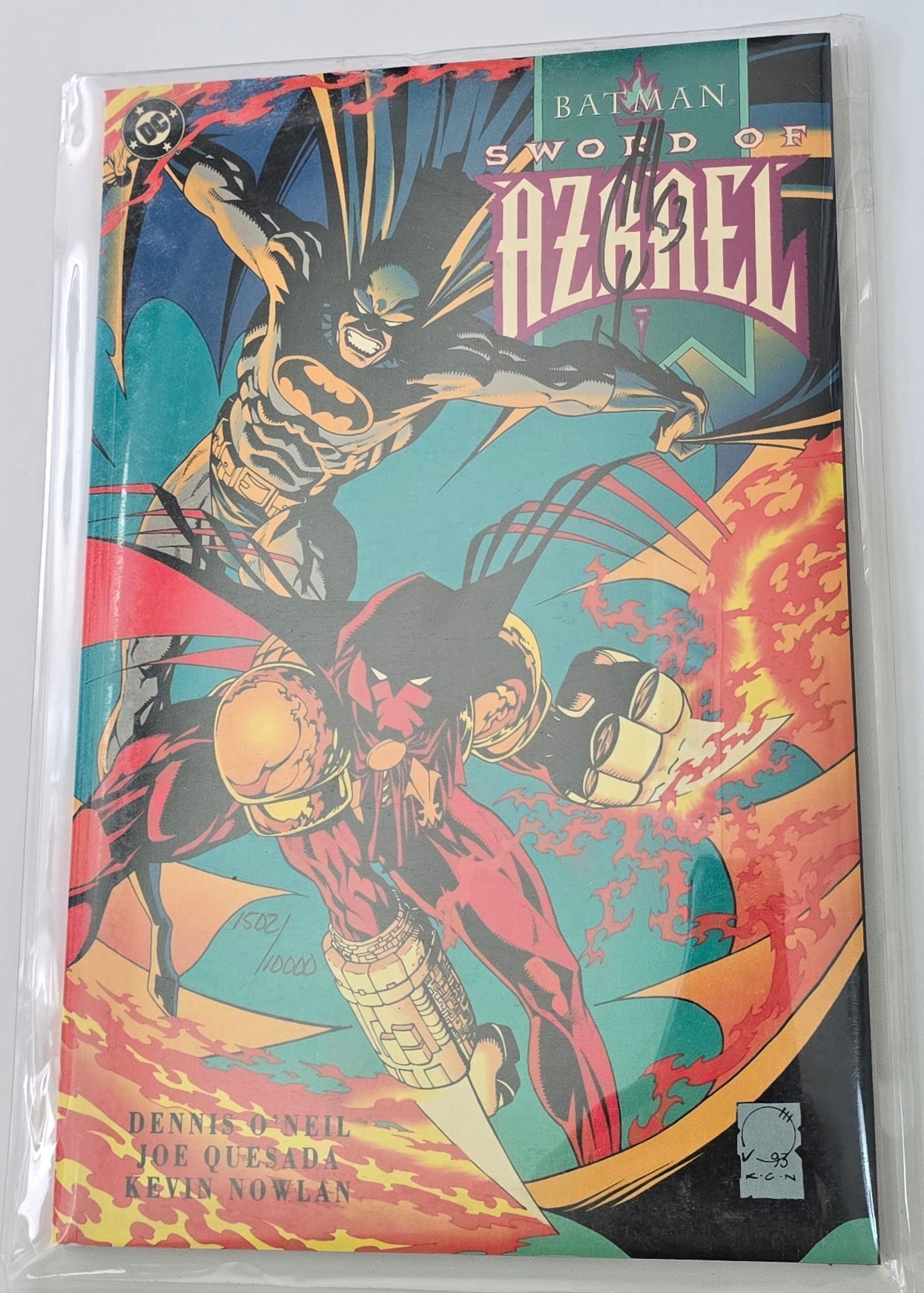 Batman: Sword of Azrael Graphic Novel Signed Joe Quesada 1502/10000