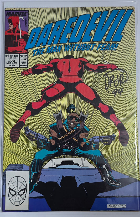 Daredevil The Man Withou Fear #273 Signed by John Romita Jr.
