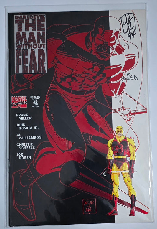 Daredevil The Man Without Fear #5 Signed John Romita Jr. & Al Williamson