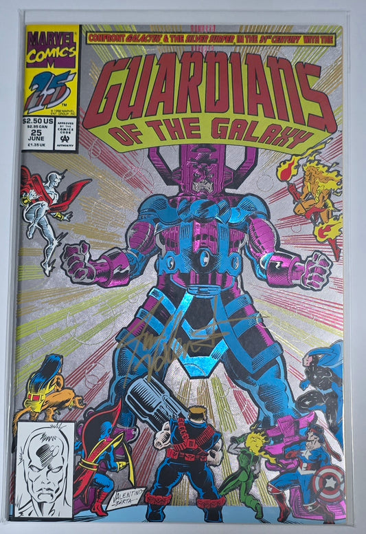 Guardians of the Galaxy #25 Foil 1992 Signed by Jim Valentino